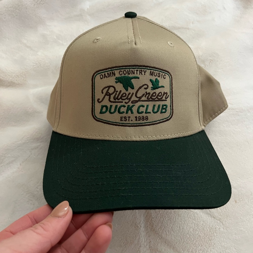 Duck Club Tan and Green Hat